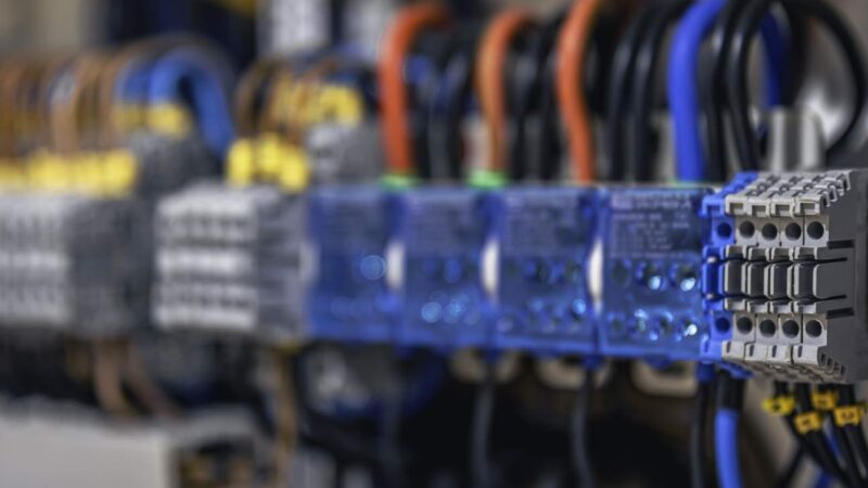 electrical-panel-with-fuses-contactors-closeup